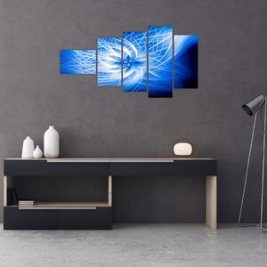 Modrý moderný obraz (Obraz 110x60cm)