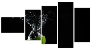Obraz limetka vo vode (Obraz 110x60cm)