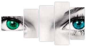 Obraz - detail zelených očí (Obraz 110x60cm)