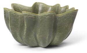 Ferm Living Misa Nium Bowl Large, dark sage