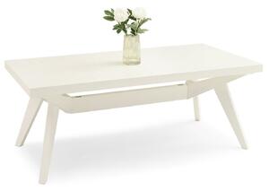 Rozkladací jedálenský stôl NOBELA biely 200 × 100 cm