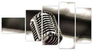 Obraz mikrofónu (Obraz 110x60cm)