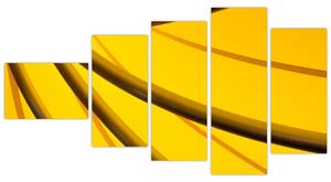 Žltá abstrakcie (Obraz 110x60cm)