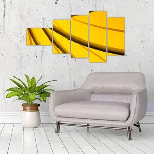 Žltá abstrakcie (Obraz 110x60cm)