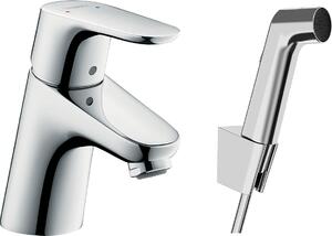 Hansgrohe Focus - Páková umývadlová batéria 70 s ručnou sprchou Bidette a sprchovou hadicou 160 cm, chróm 31926000