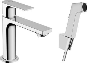 Hansgrohe Rebris E - Páková umývadlová batéria 110 s ručnou sprchou Bidette a sprchovou hadicou 160 cm, chróm 72216000