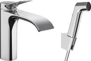 Hansgrohe Vivenis - Páková umývadlová batéria s ručnou sprchou Bidette a sprchovou hadicou 160 cm, chróm 75210000