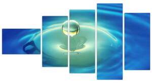 Obraz kvapky vody (Obraz 110x60cm)