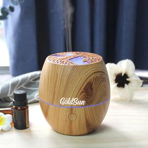 GoldSun Aroma Difuzér Joy tree 120ml osviežovač a zvlhčovač vzduchu USB - Svetlé drevo