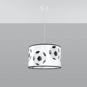 Detské závesné svietidlo Ball A, 1x plastové tienidlo so vzorom, (fi 40cm)