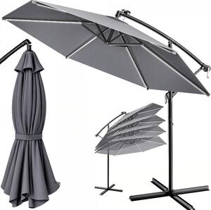 LED slnečník Mali Ø350 cm - antracit