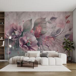 Tapety Vrstvy lupeňov v slezovej, 3D fototapety, Fototapety 3d kvety, u93930v2 : Uwalls.sk