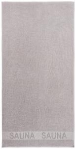 SAUNOVÁ OSUŠKA, 90/180 cm, strieborná Bio:Vio - Kúpeľňový textil