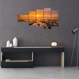 Obraz zapadajúceho slnka (Obraz 110x60cm)