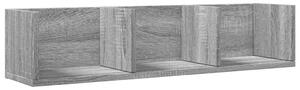 Nástenná skrinka sivá sonoma 75x18x16,5 cm kompozitné drevo