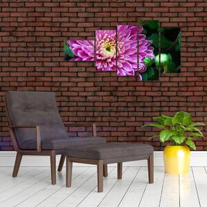 Obraz kvetu na stenu (Obraz 110x60cm)