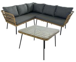 Set záhradného nábytku ELORIA hnedý / sivý ABI3354