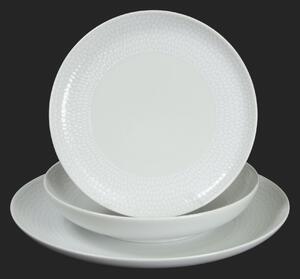 TOM biela mozaika - sada porcelánových tanierov pre 6 os