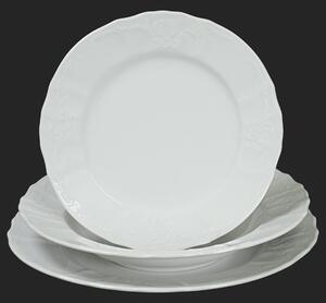 BERNADOTTE biela - sada porcelánových tanierov pre 6 os
