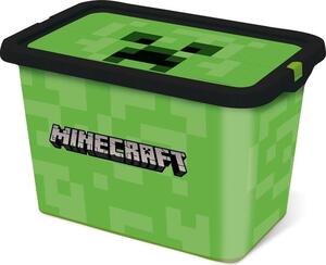 Plastový úložný box s vekom Minecraft 7l