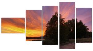 Farebný západ slnka - obraz (Obraz 110x60cm)