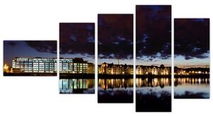 Nočné mesto, obraz (Obraz 110x60cm)