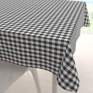 Biante Dekoračný štvorcový obrus Rebeka RE-011 Sivo-biela kocka stredná 100x100 cm