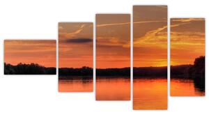 Západ slnka na jazere, obraz (Obraz 110x60cm)