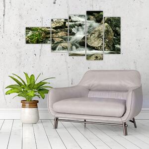 Horský vodopád - obraz (Obraz 110x60cm)
