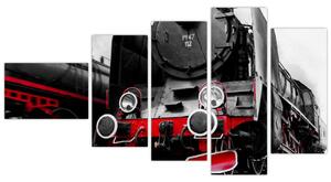 Stará lokomotíva - obraz (Obraz 110x60cm)