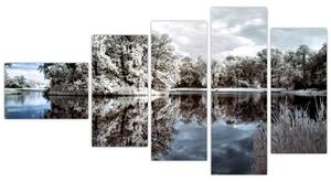 Zimná krajina - obrazy (Obraz 110x60cm)