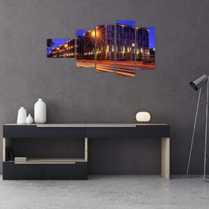 Nočné ulice - obraz do bytu (Obraz 110x60cm)