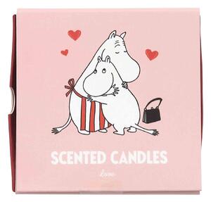 Vonné čajové sviečky Moomin Love – set 4 ks