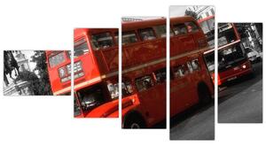 Anglický autobus Double-decker - obraz (Obraz 110x60cm)