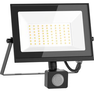 Mexen Luxpro LED reflektor s pohybovým senzorom, 50W, neutrálna - 4000K, 4500 lm, čierna - L235-050-40-70