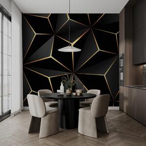 Tapety Čierne a zlaté fazety I, Fototapety abstraktné, u72104d1 : Uwalls.sk