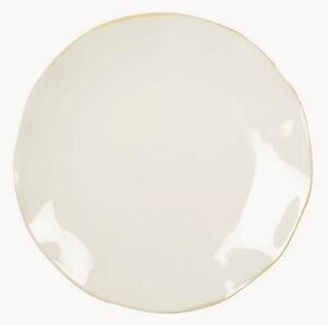 Porcelánové dezertné taniere Rosa, 6 ks