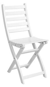 LODGE Skladacie stoličky biela, 2 kusy
