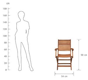SOMERSET Skladacia stolička s opierkami set 2 ks