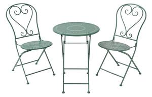 BOVERY Set záhradného nábytku 2 ks skladací stolička a 1 ks skladací stôl