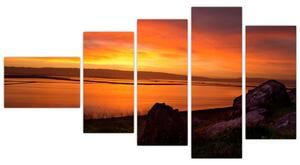 Západ slnka na mori - obraz (Obraz 110x60cm)