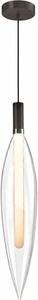Luster na lanku NORDIC 1xG9/5W/230V čierna/priehľadná