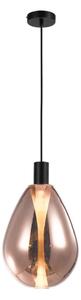 Závesný luster DENSO 1xG9/5W/230V, priemer 20 cm, medená/čierna