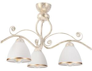 Brilagi - LED Prisadený luster ANTICO 3xE27/60W/230V 3000K biela patina
