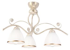 Brilagi - LED Prisadený luster ANTICO 3xE27/60W/230V 3000K biela patina