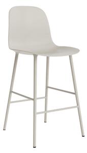 Normann Copenhagen Barová stolička s opierkou Form 65 cm, light grey