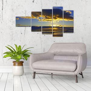 Západ slnka na mori - obraz na stenu (Obraz 110x60cm)
