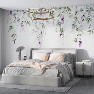 Tapety Previsnuté fialové kvety, Fototapety jedlo a nápoje, u99687 : Uwalls.sk