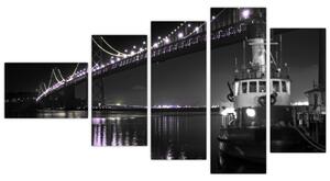 Nočný most - obraz (Obraz 110x60cm)