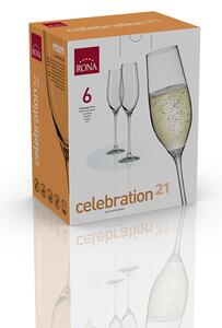 RONA 6x Pohár na šampanské CELEBRATION 210ml